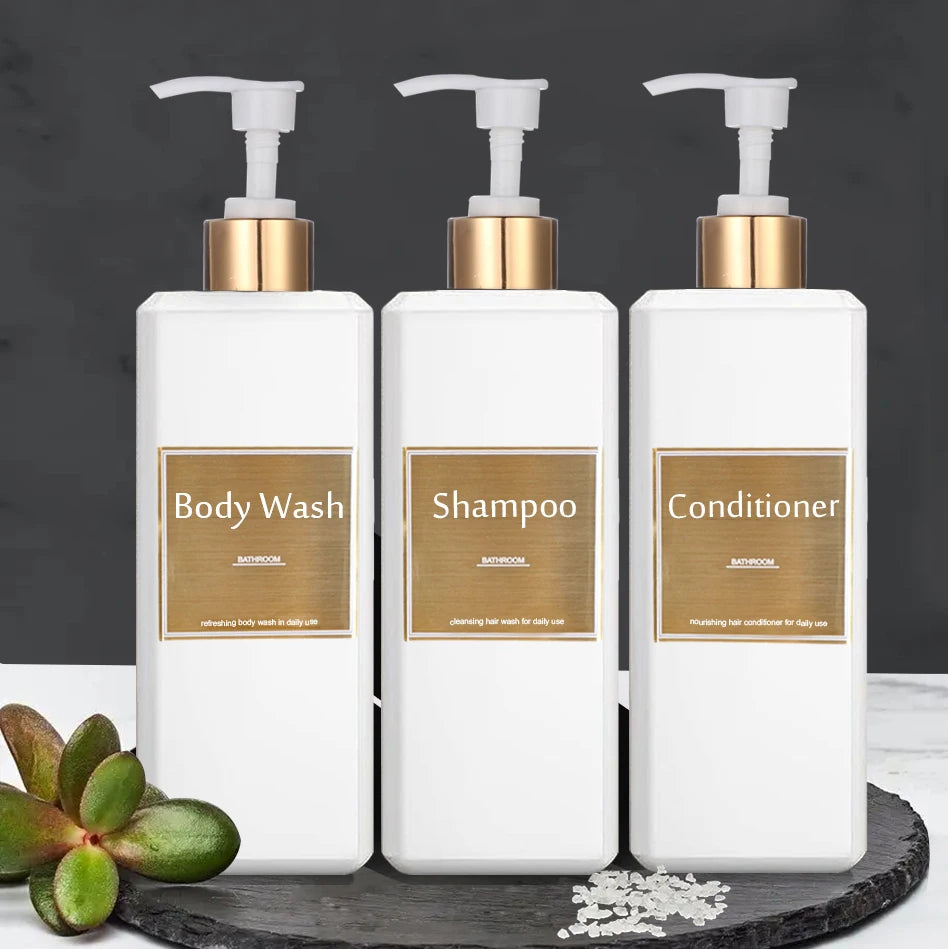 Conjunto de Dispenser de Shampoo e Condicionador - Minimalizze