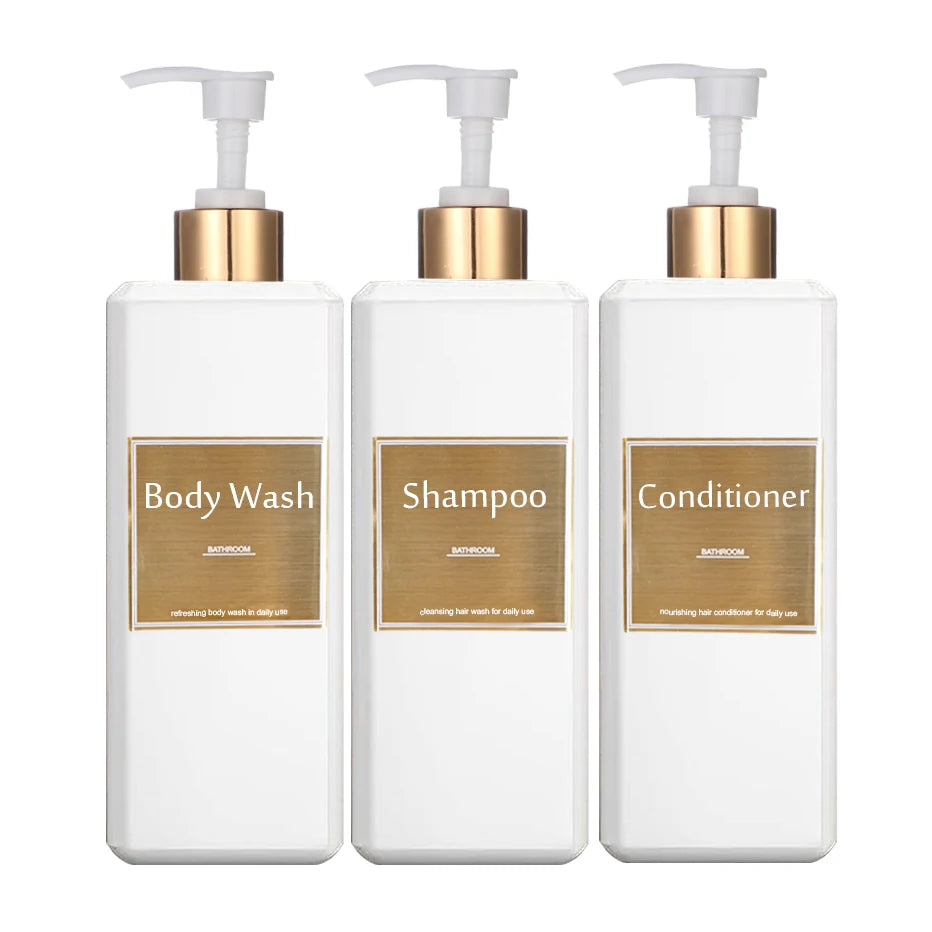 Conjunto de Dispenser de Shampoo e Condicionador - Minimalizze